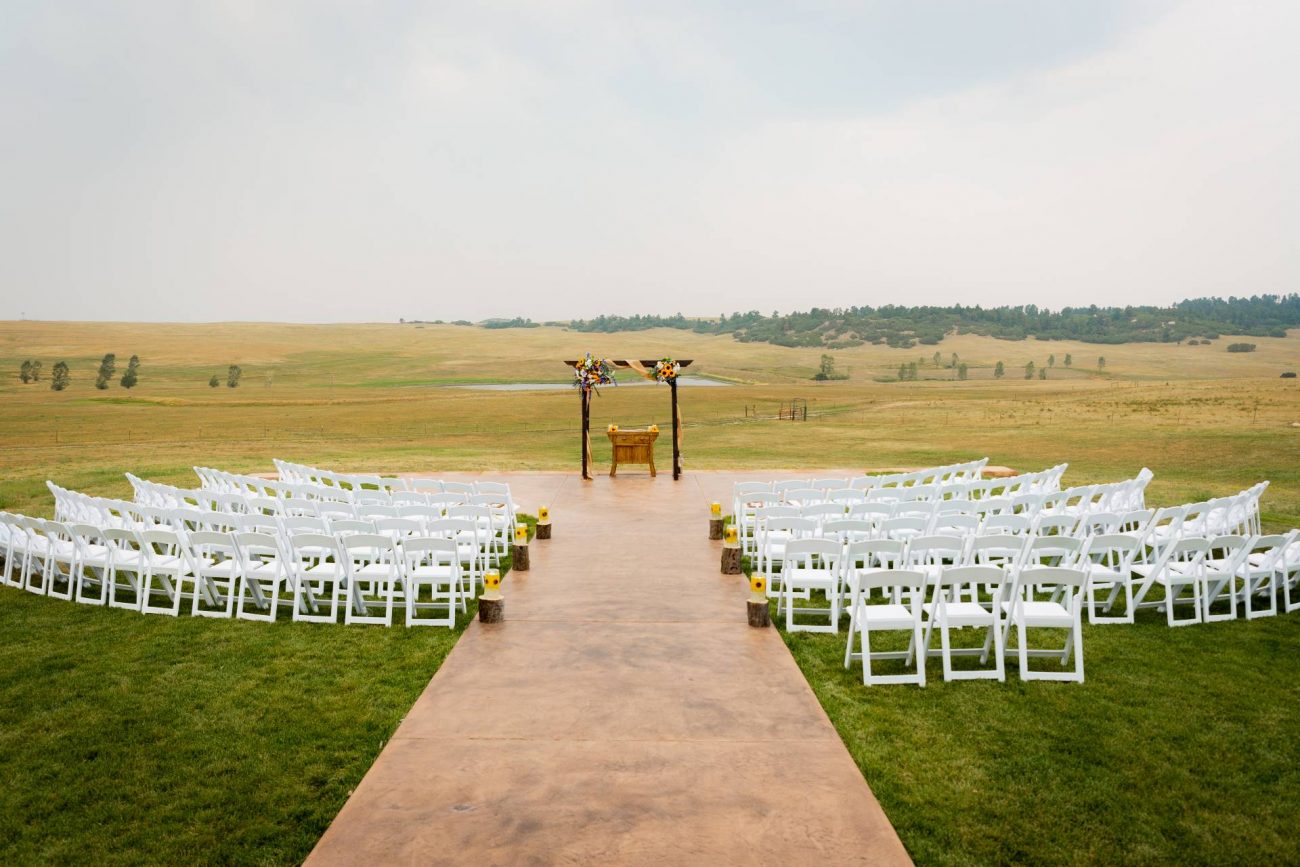 wedding event at a ranch in Colorado
